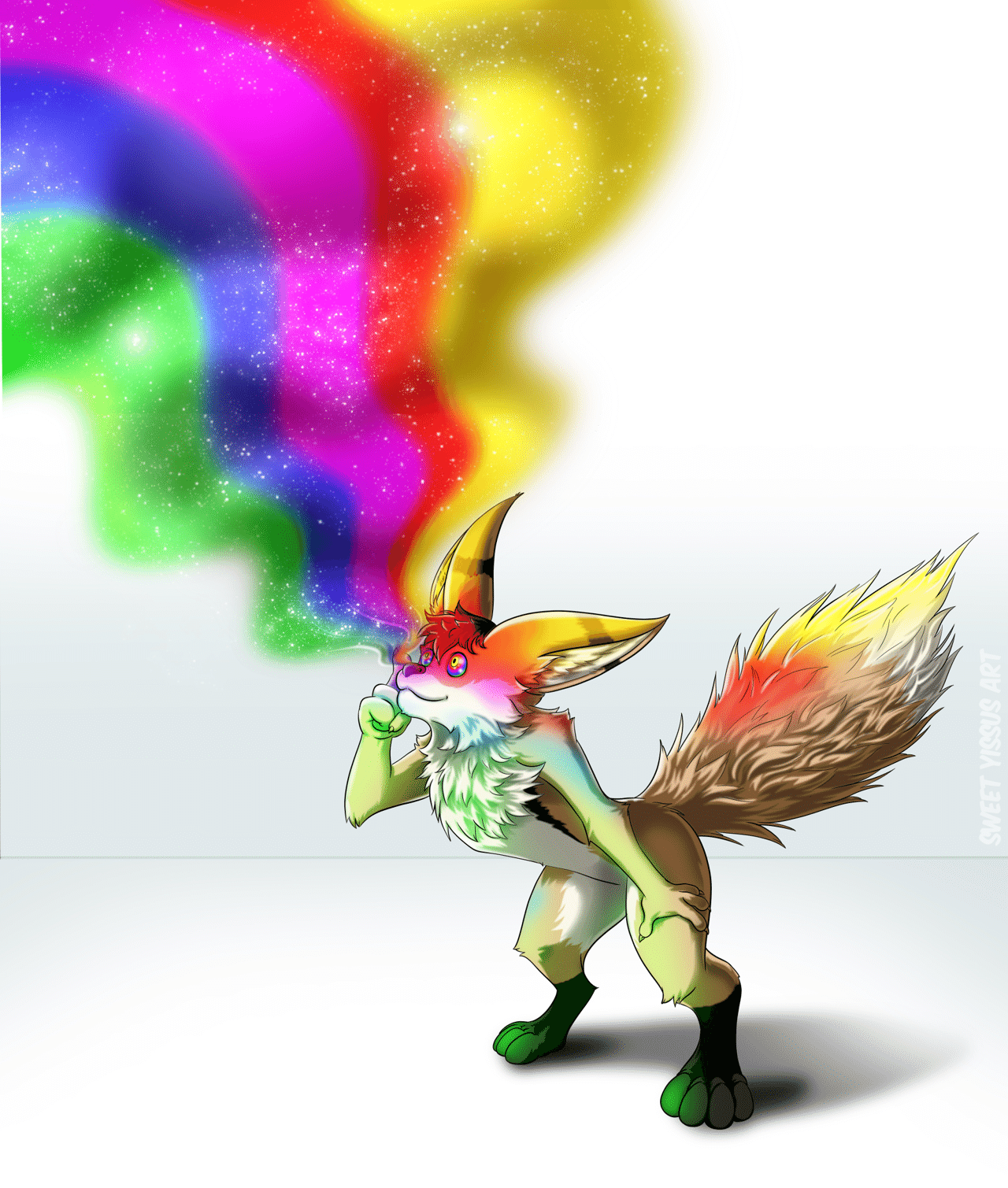 Kobaj really really likes rainbows, okay.