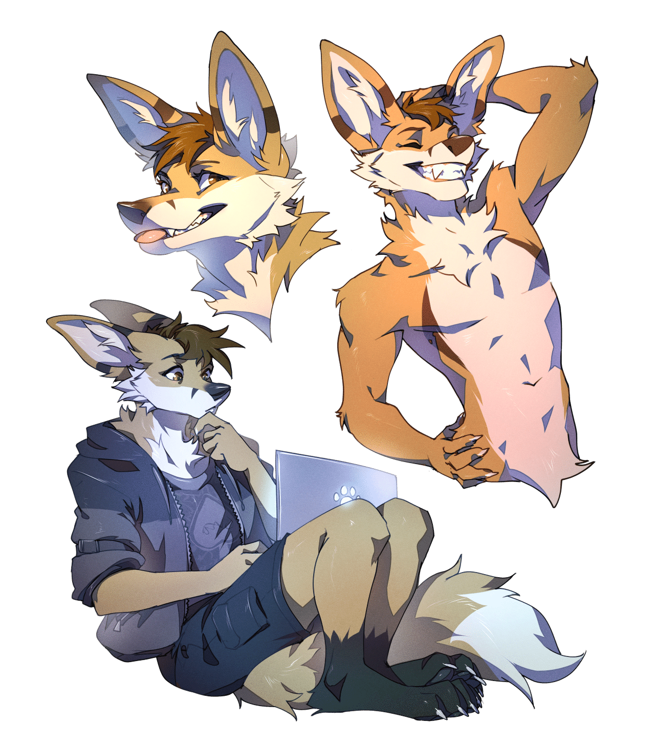 Kobaj showing off his body and code.