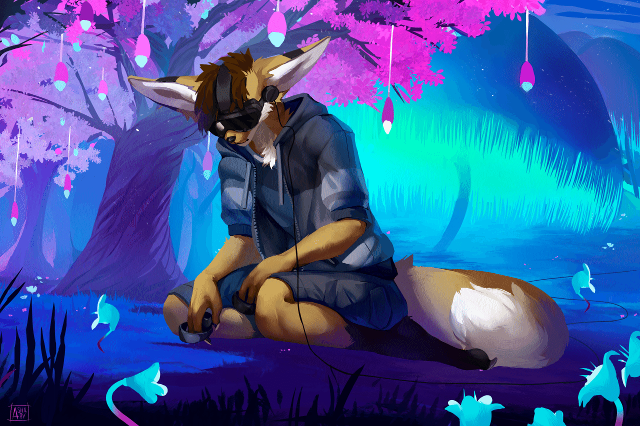 Kobaj just discovered vr and its too beautiful.