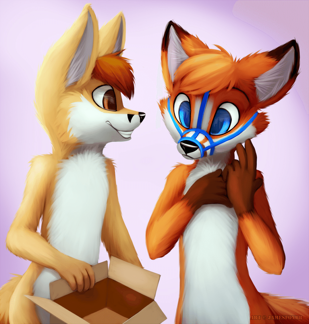 Kobaj gave Kale a gift of a muzzle.