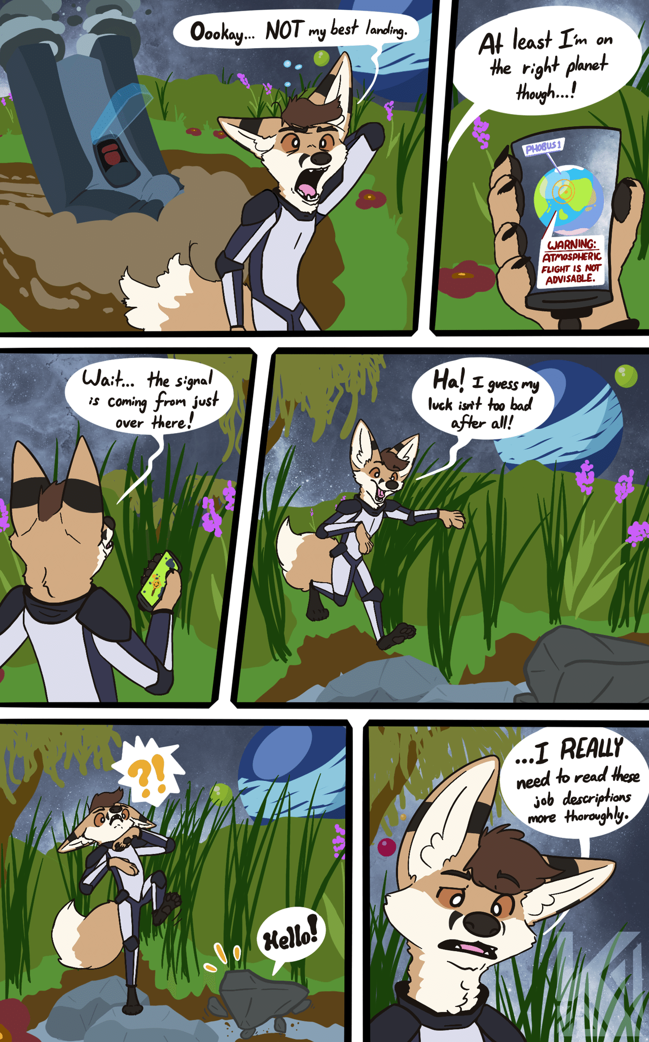 Kobaj has landed on an alien planet, will he survive?