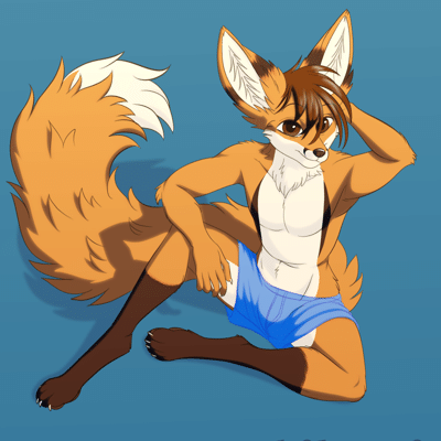 Kobaj sitting down sheepishly rubbing the back of his head.