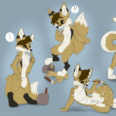 Kobaj stumbles onto a bucket of magic paint and he can't help but try it out, painting and coating himself in the latex only to discover its also transformed him into a fuskie.