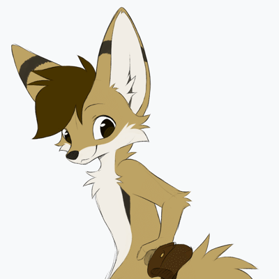 Kobaj shows off his brand new stylish and useful tailbag where he keeps his candies and usb sticks.