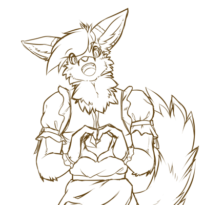 Kobaj working at a maid cafe.