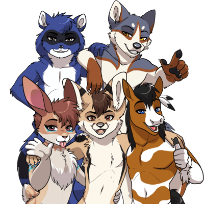 Kobaj hanging out with all of his friends.